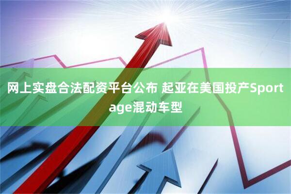 网上实盘合法配资平台公布 起亚在美国投产Sportage混动车型